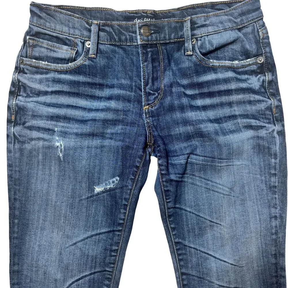 Driftwood Jeans For Women Size 29 Distressed Straight-Leg Denim Blue